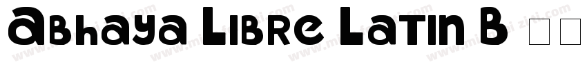 Abhaya Libre Latin B字体转换